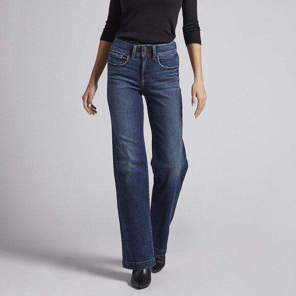 Silver Jeans Avery Curvy Fit Trouser, Tall Long Inseam, 30x33 - Picture 1 of 5